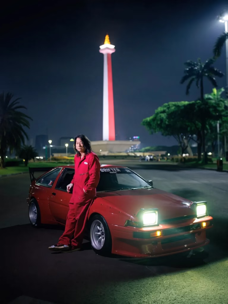 Sung Kang di Monas (foto : instagram@sungkangsta)